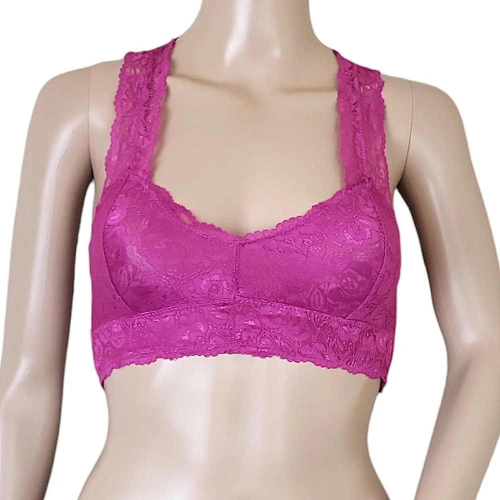 French Affair Lace Cotton Spandex Lined Bralette